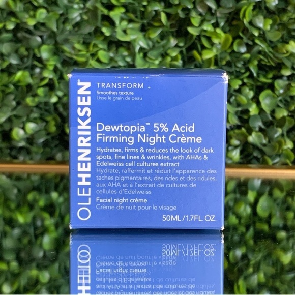 Ole Henriksen Dewtopia 5% Acid AHA Firming Night Cream Creme | NEW - Picture 11 of 13